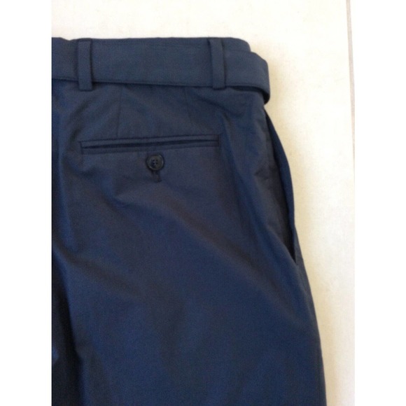 Officine Generale Pierre Cuffed Pants High Waist Pleated Cotton - Picture 9 of 13